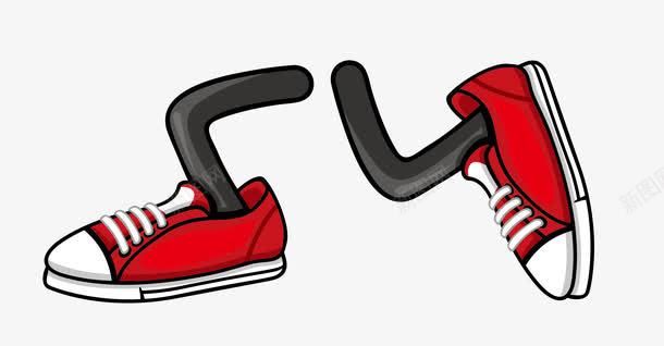 穿帆布鞋的脚卡通图png免抠素材_88icon https://88icon.com 动作 动物 卡通 帆布鞋 手绘图 脚 腿部 走路