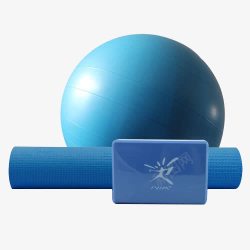 塑身形体瑜伽锻炼的三种器材瑜伽砖瑜伽球高清图片