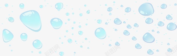 水滴效果元素png免抠素材_88icon https://88icon.com 免抠PNG 小清新 水珠 玻璃水珠 蓝色水滴 透明水滴 露珠