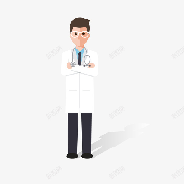 卡通扁平化男药师矢量图eps免抠素材_88icon https://88icon.com 卡通男药师 扁平化药师 执业药师 男医生 男药师 矢量药师 药师png 矢量图