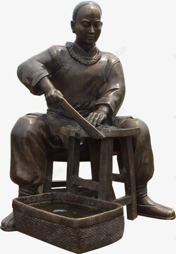 中国风古代工匠雕刻png免抠素材_88icon https://88icon.com 古代 国风 工匠 手工工匠 雕刻