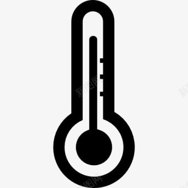 实验室设备温度计图标图标