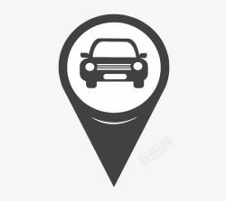 黑色小轿车停车icon图标高清图片