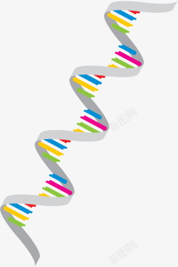 灰色双螺旋DNA素材