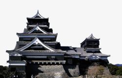 城堡建筑物日本熊本城地标建筑高清图片