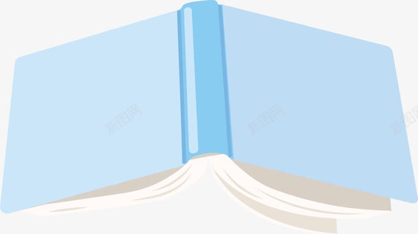 一本扣着的书png免抠素材_88icon https://88icon.com 一本书 倒扣书本 矢量png 翻开的书 蓝色的书 蓝色笔记本