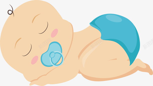 安稳睡觉的可爱婴儿矢量图ai免抠素材_88icon https://88icon.com 可爱婴儿 婴儿 安稳睡觉 没穿衣服 熟睡的婴儿 睡觉的婴儿 矢量png 矢量图