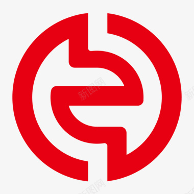 红色哈尔滨地铁交通logo矢量图图标图标