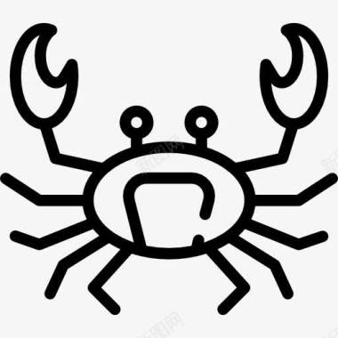 生物大螃蟹图标图标