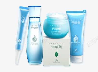 芳草集眼霜爽肤水化妆品套装png免抠素材_88icon https://88icon.com 品牌化妆品 套装 眼霜 芳草集