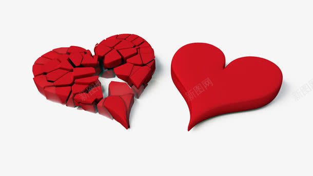 破碎的心png免抠素材_88icon https://88icon.com 分手 心形图案 爱人 爱情 结婚和离婚