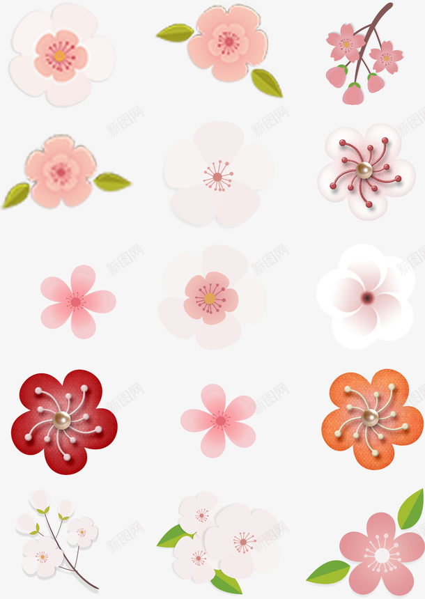 春季花瓣盛开集合png免抠素材_88icon https://88icon.com 桃花盛开 桃花花朵 梅花 花卉花朵 花朵 花瓣 花瓣集合 花芯花蕊