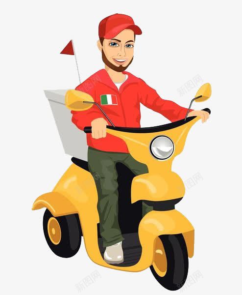 一个外卖小哥png免抠素材_88icon https://88icon.com 卡通 外卖小哥 外卖骑士 戴帽子的人 手绘 电动车 电瓶车插画 送外卖的人 送快递的人