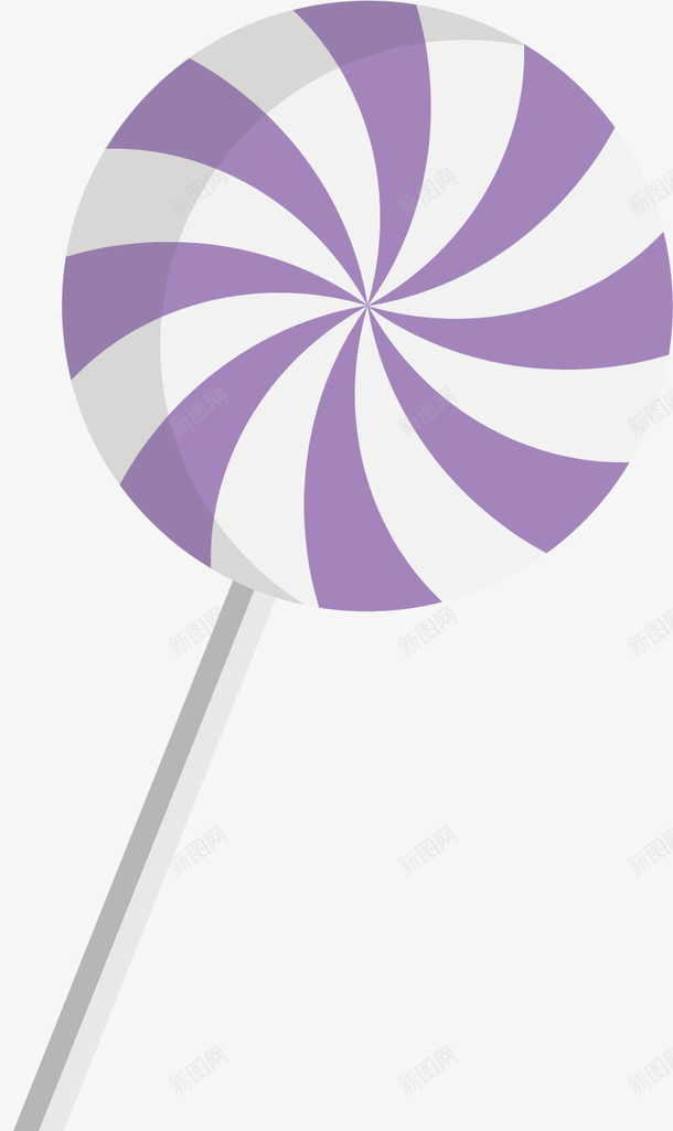 紫色圆形棒棒糖矢量图ai免抠素材_88icon https://88icon.com 可口 孩子 手柄 棒棒糖 糖果 紫色 美味 矢量图