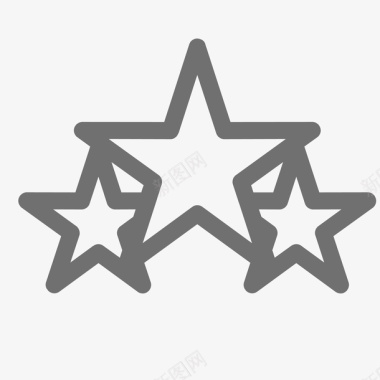 三个五角星icon图标图标