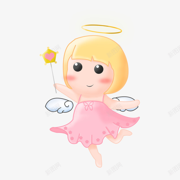 手绘可爱的小女孩png免抠素材_88icon https://88icon.com 卡通手绘 可爱 天使 女孩 女生 水彩 站着的小女孩 粉色 翅膀