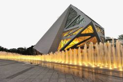 喷泉造型深圳华侨城欢乐海岸高清图片
