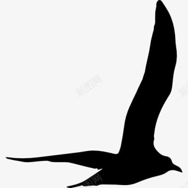 飞翔的鸟海鸥飞翔的鸟形图标图标