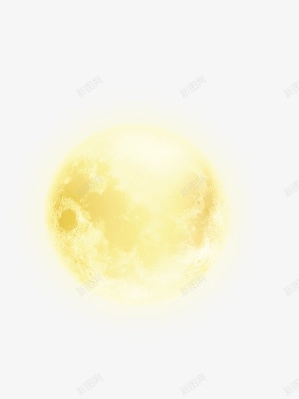 闪闪发光的月亮png免抠素材_88icon https://88icon.com 发光体 图片 月亮 淡黄色 素材
