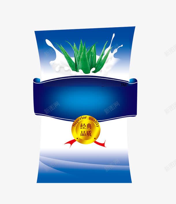 芦荟饮料平面包装元素psd_88icon https://88icon.com 奶浪 海报元素 牛奶 经典品质标签 芦荟饮料平面包装元素