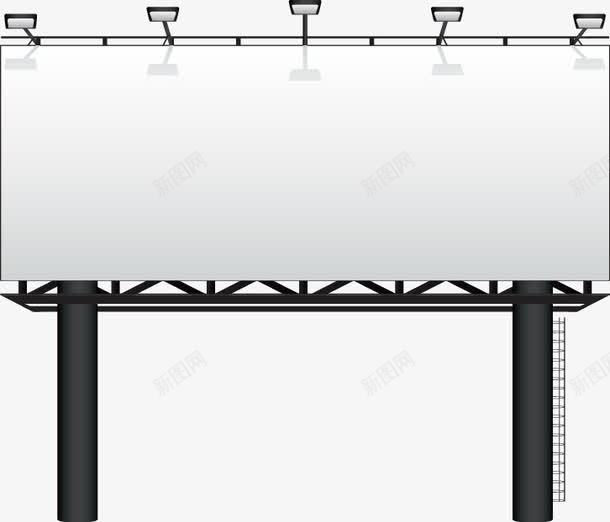 户外广告牌png免抠素材_88icon https://88icon.com LED广告牌 灯箱 白色 路灯招牌