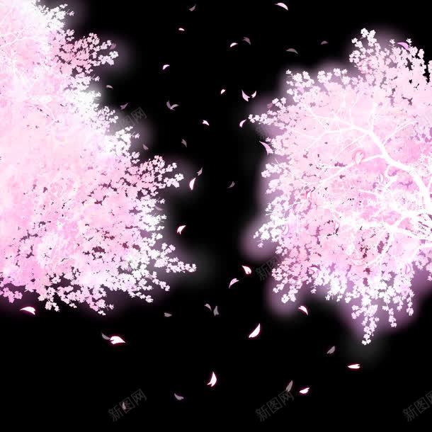 飞舞樱花树图案png免抠素材_88icon https://88icon.com 卡通花朵 日式花朵图案 植物花朵 水彩 花卉