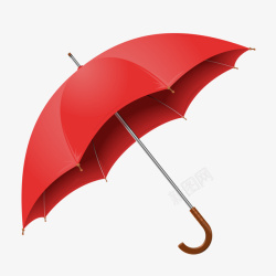创意红色雨伞矢量图素材
