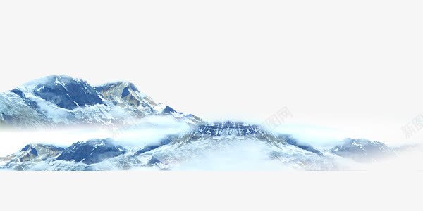 雪山装饰图案png免抠素材_88icon https://88icon.com 冰冷 炫酷 白云 白雪 雪山