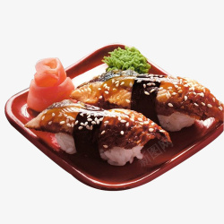 下午茶点三文鱼鳗鱼寿司餐饮食品高清图片