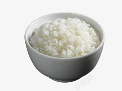 白色瓷碗一碗白色大米蒸饭高清图片