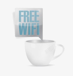 免费WIFI咖啡时间素材