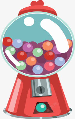 自助机卡通彩色糖果自助机矢量图高清图片