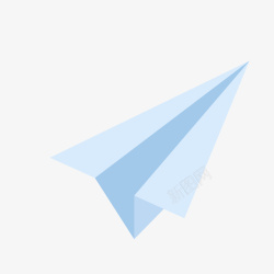 蓝色飞舞的纸飞机素材