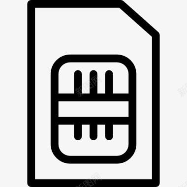 记忆枕SIM卡图标图标