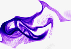 不规则图形动感烟雾彩色紫色意境素材