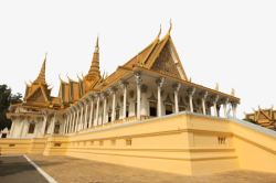 柬埔寨金边皇宫柬埔寨著名金边皇宫高清图片