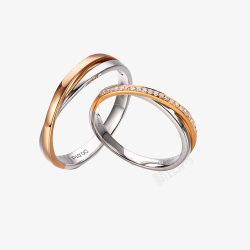 两个戒指结婚用的对戒装饰高清图片