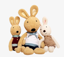 棕色毛绒玩具毛绒玩偶兔子高清图片