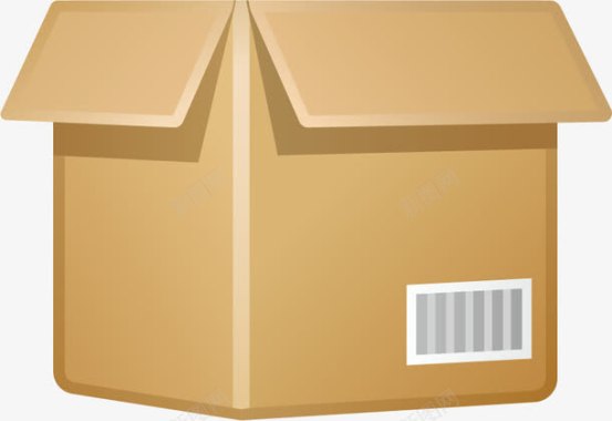箱子牛皮纸盒箱图标图标