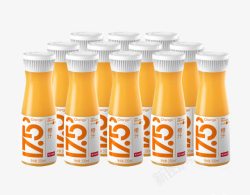 橙汁天然产物农夫山泉十七度五橙汁组合高清图片