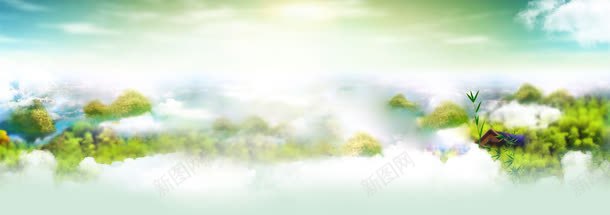 远处云山雾罩全屏海报背景png免抠素材_88icon https://88icon.com 云山雾罩 全屏 海报 背景 远处