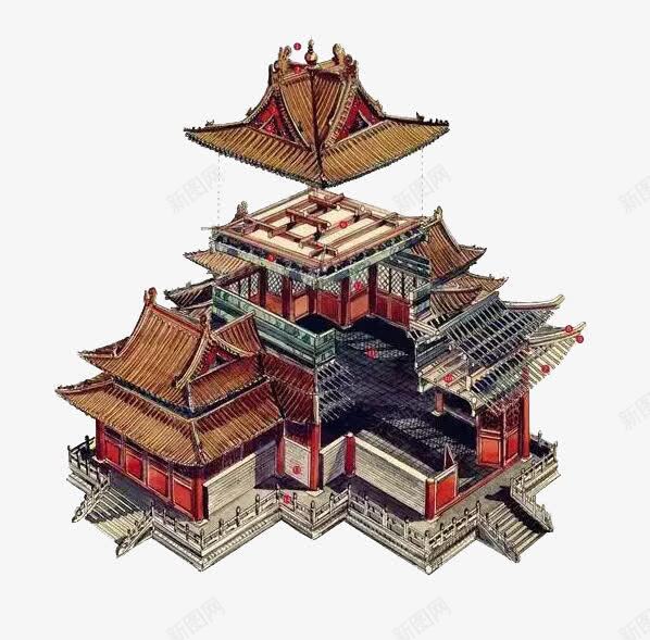 建筑房屋png免抠素材_88icon https://88icon.com 人文景观 摄影 旅游摄影 横梁 横梁边饰