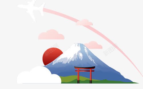 日本png免抠素材_88icon https://88icon.com 富士山 日本 日本元素