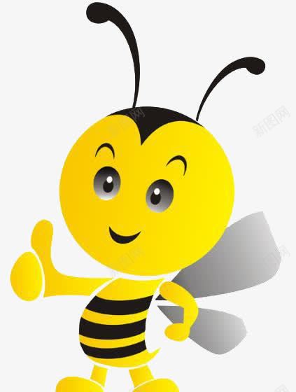 蜜蜂png免抠素材_88icon https://88icon.com 卡通 小黄蜜蜂 竖大拇指