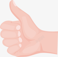 捏住的食指和大拇指手势竖大拇指卡通矢量图高清图片