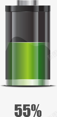 环保标志免扣PNG图充电电池图标图标