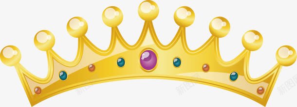 金色皇冠png免抠素材_88icon https://88icon.com 卡通手绘 头饰 宝石 水彩 皇冠 紫色 金色 饰品