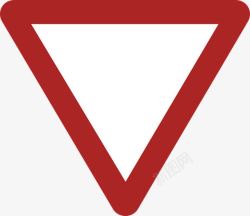 红色倒三角形素材