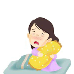 预防感冒传染性感冒冒卧床漫画高清图片