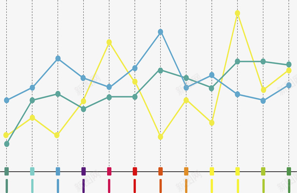 彩色数据分析折线图png免抠素材_88icon https://88icon.com excel折线图 彩色折线图 折线图 折线图符号 数据分析 矢量png 统计分析 节点折线图